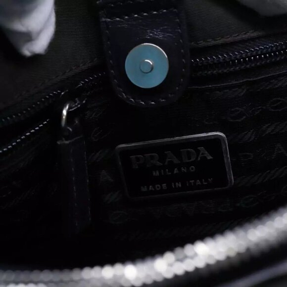 PRADA Hand Bag Nylon Khaki - Picture 10 of 16